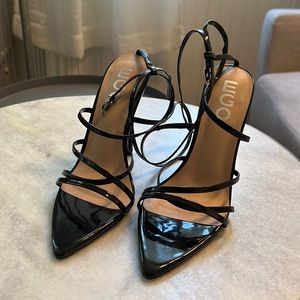 Ego official black patent leather heels